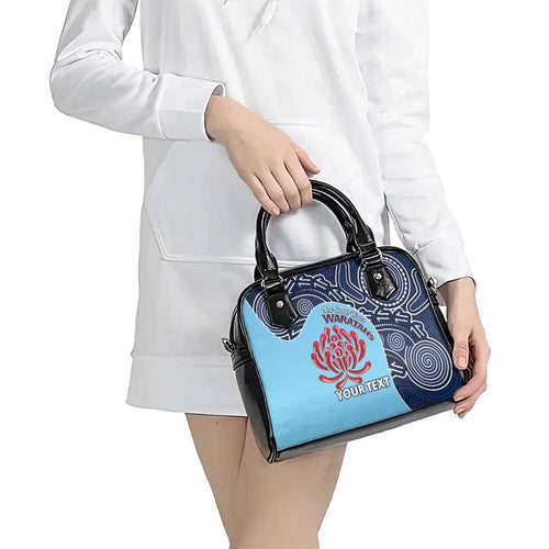 Custom Australia NSW Waratahs Shoulder Handbag Go Champions Aboriginal Art