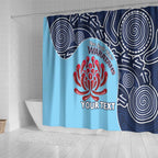 Custom Australia NSW Waratahs Shower Curtain Go Champions Aboriginal Art