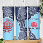 Custom Australia NSW Waratahs Skinny Tumbler Go Champions Aboriginal Art