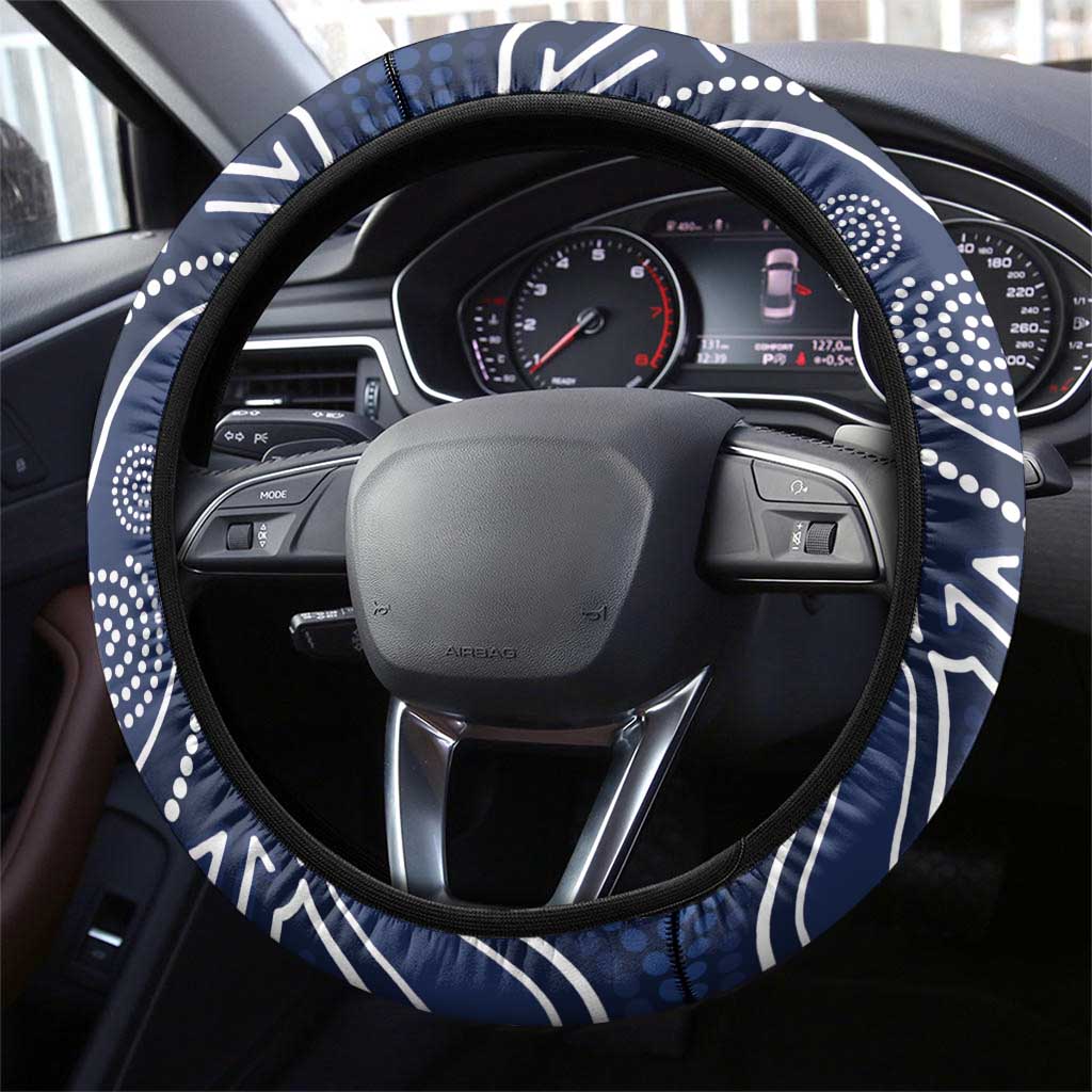 Australia NSW Waratahs Steering Wheel Cover Go Champions Aboriginal Art
