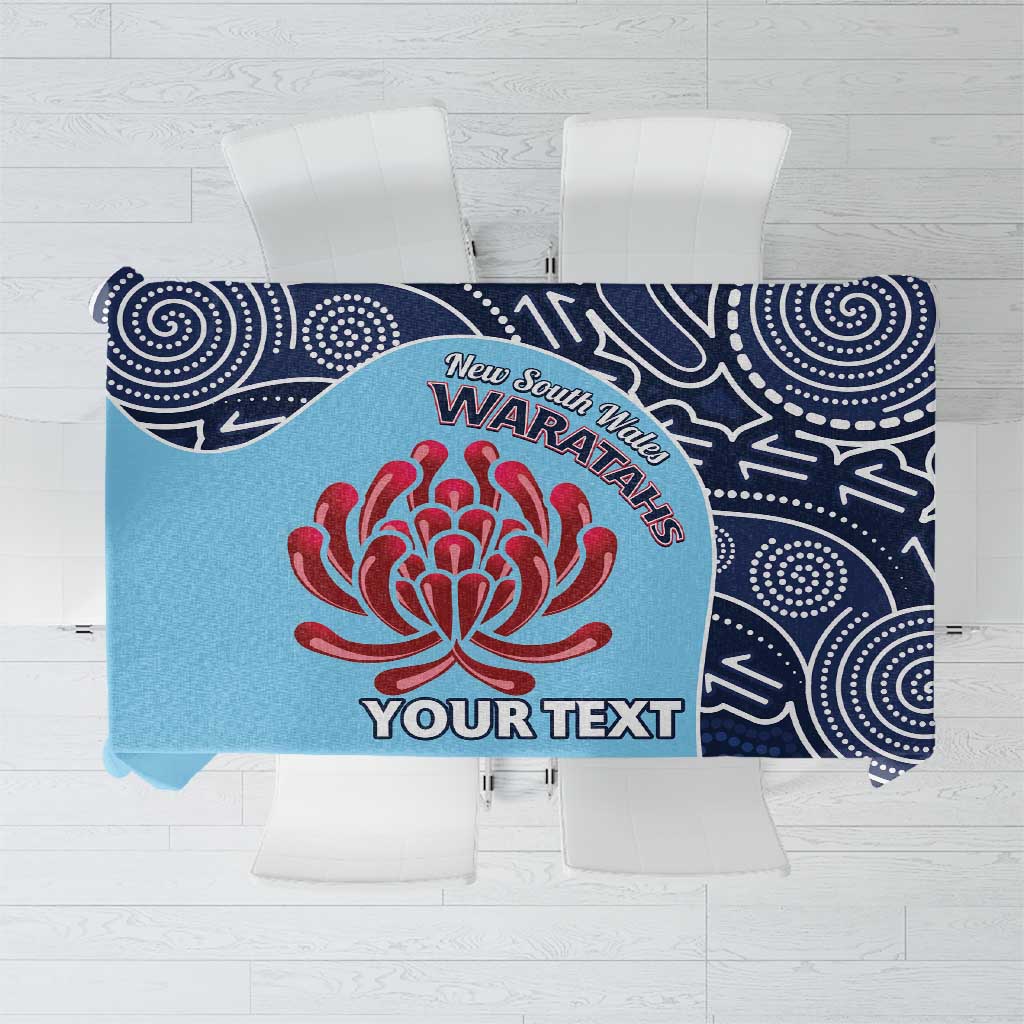 Custom Australia NSW Waratahs Tablecloth Go Champions Aboriginal Art