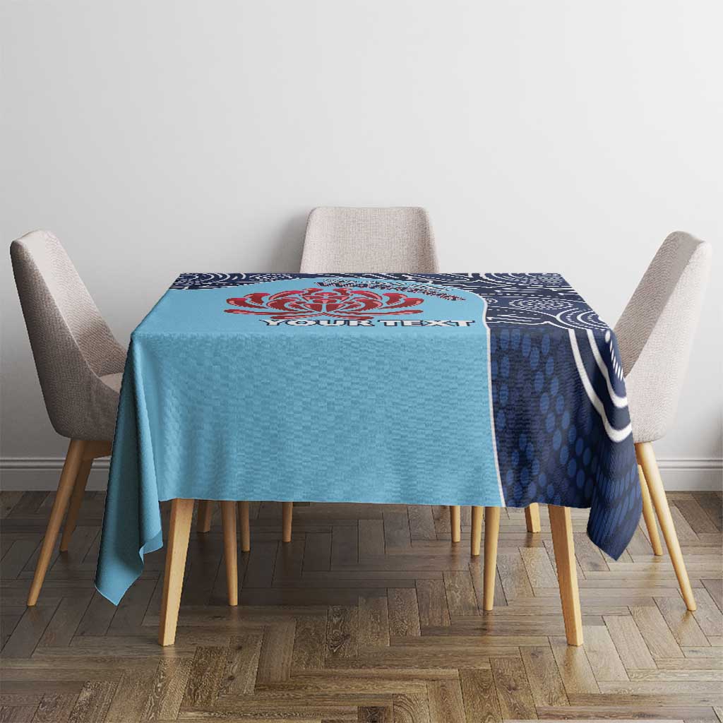 Custom Australia NSW Waratahs Tablecloth Go Champions Aboriginal Art