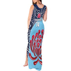Custom Australia NSW Waratahs Tank Maxi Dress Go Champions Aboriginal Art