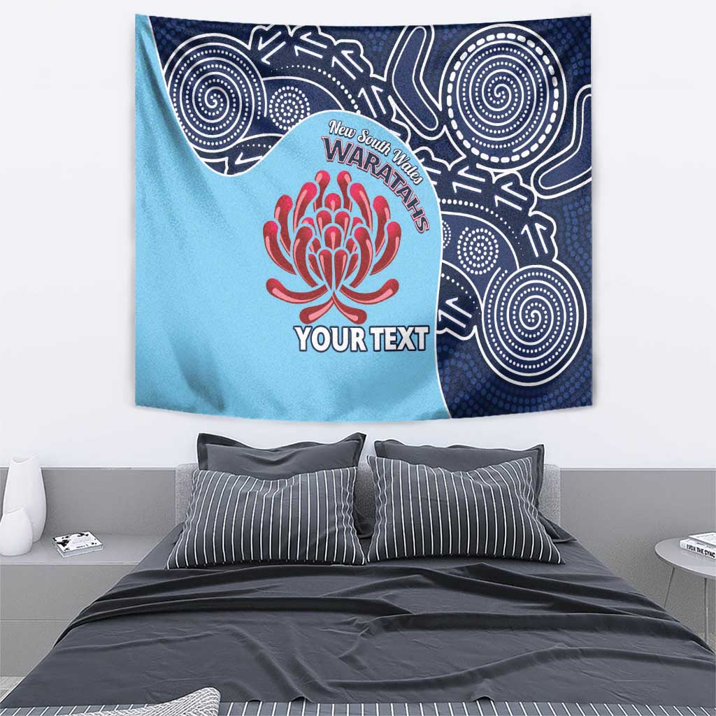 Custom Australia NSW Waratahs Tapestry Go Champions Aboriginal Art