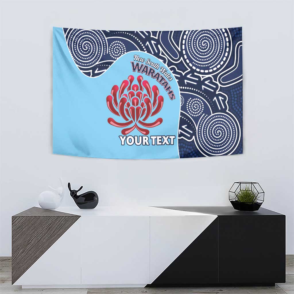 Custom Australia NSW Waratahs Tapestry Go Champions Aboriginal Art