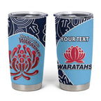 Custom Australia NSW Waratahs Tumbler Cup Go Champions Aboriginal Art