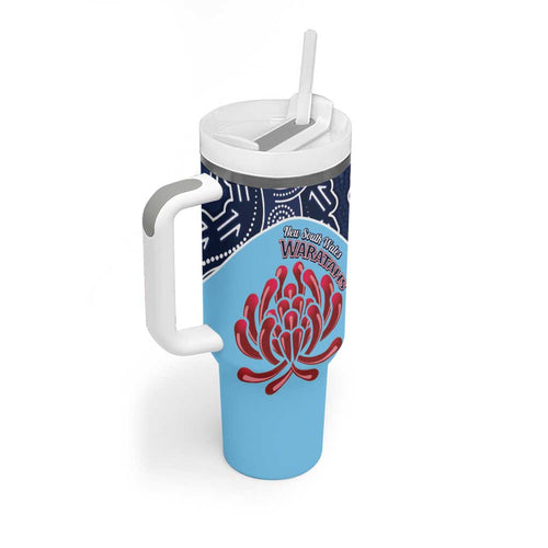 Custom Australia NSW Waratahs Tumbler With Handle Go Champions Aboriginal Art