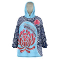 Custom Australia NSW Waratahs Wearable Blanket Hoodie Go Champions Aboriginal Art
