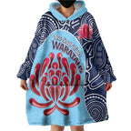 Custom Australia NSW Waratahs Wearable Blanket Hoodie Go Champions Aboriginal Art
