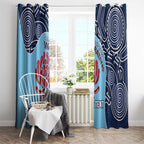 Custom Australia NSW Waratahs Window Curtain Go Champions Aboriginal Art