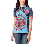 Custom Australia NSW Waratahs Women Polo Shirt Go Champions Aboriginal Art