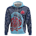 Custom Australia NSW Waratahs Zip Hoodie Go Champions Aboriginal Art