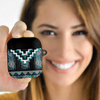 Paua Shell Taniko Pattern Aotearoa AirPods Case Niho Taniwha Mix Poutama - Aussie Hoodie