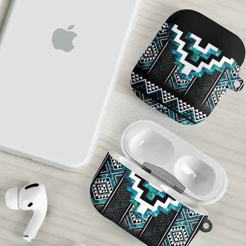 Paua Shell Taniko Pattern Aotearoa AirPods Case Niho Taniwha Mix Poutama - Aussie Hoodie