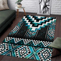 Paua Shell Taniko Pattern Aotearoa Area Rug Niho Taniwha Mix Poutama