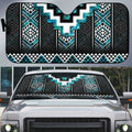 Paua Shell Taniko Pattern Aotearoa Auto Sun Shade Niho Taniwha Mix Poutama - Aussie Hoodie