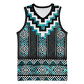 Paua Shell Taniko Pattern Aotearoa Basketball Jersey Niho Taniwha Mix Poutama - Aussie Hoodie
