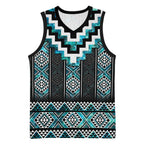 Paua Shell Taniko Pattern Aotearoa Basketball Jersey Niho Taniwha Mix Poutama - Aussie Hoodie