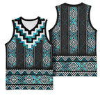 Paua Shell Taniko Pattern Aotearoa Basketball Jersey Niho Taniwha Mix Poutama - Aussie Hoodie
