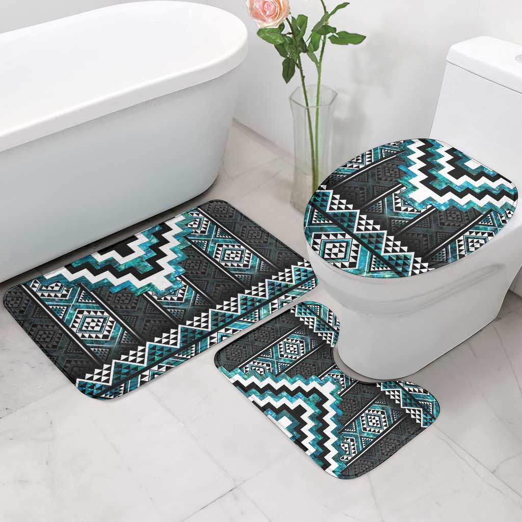 Paua Shell Taniko Pattern Aotearoa Bathroom Set Niho Taniwha Mix Poutama - Aussie Hoodie