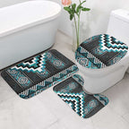 Paua Shell Taniko Pattern Aotearoa Bathroom Set Niho Taniwha Mix Poutama - Aussie Hoodie