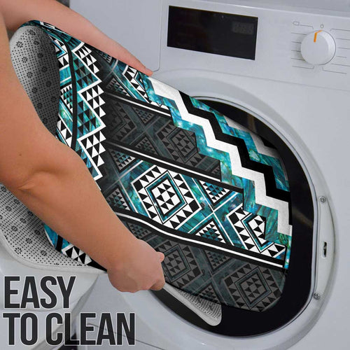 Paua Shell Taniko Pattern Aotearoa Bathroom Set Niho Taniwha Mix Poutama - Aussie Hoodie