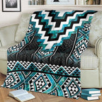 Paua Shell Taniko Pattern Aotearoa Blanket Niho Taniwha Mix Poutama