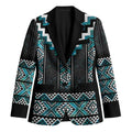 Paua Shell Taniko Pattern Aotearoa Blazer Niho Taniwha Mix Poutama - Aussie Hoodie