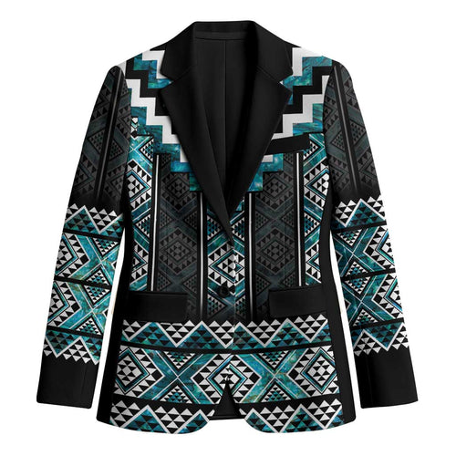 Paua Shell Taniko Pattern Aotearoa Blazer Niho Taniwha Mix Poutama - Aussie Hoodie