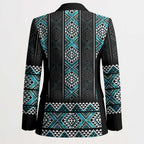 Paua Shell Taniko Pattern Aotearoa Blazer Niho Taniwha Mix Poutama - Aussie Hoodie