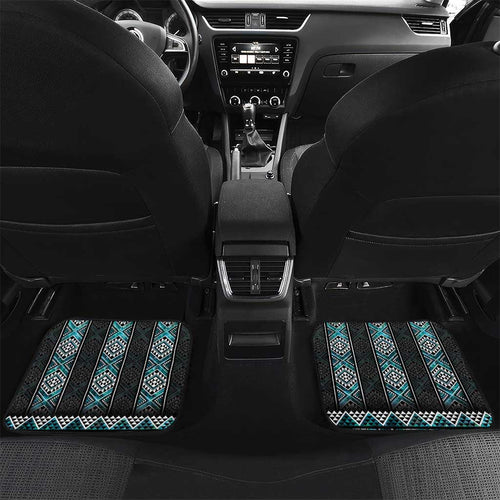 Paua Shell Taniko Pattern Aotearoa Car Mats Niho Taniwha Mix Poutama