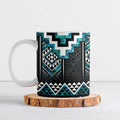 Paua Shell Taniko Pattern Aotearoa Ceramic Mug Niho Taniwha Mix Poutama - Aussie Hoodie