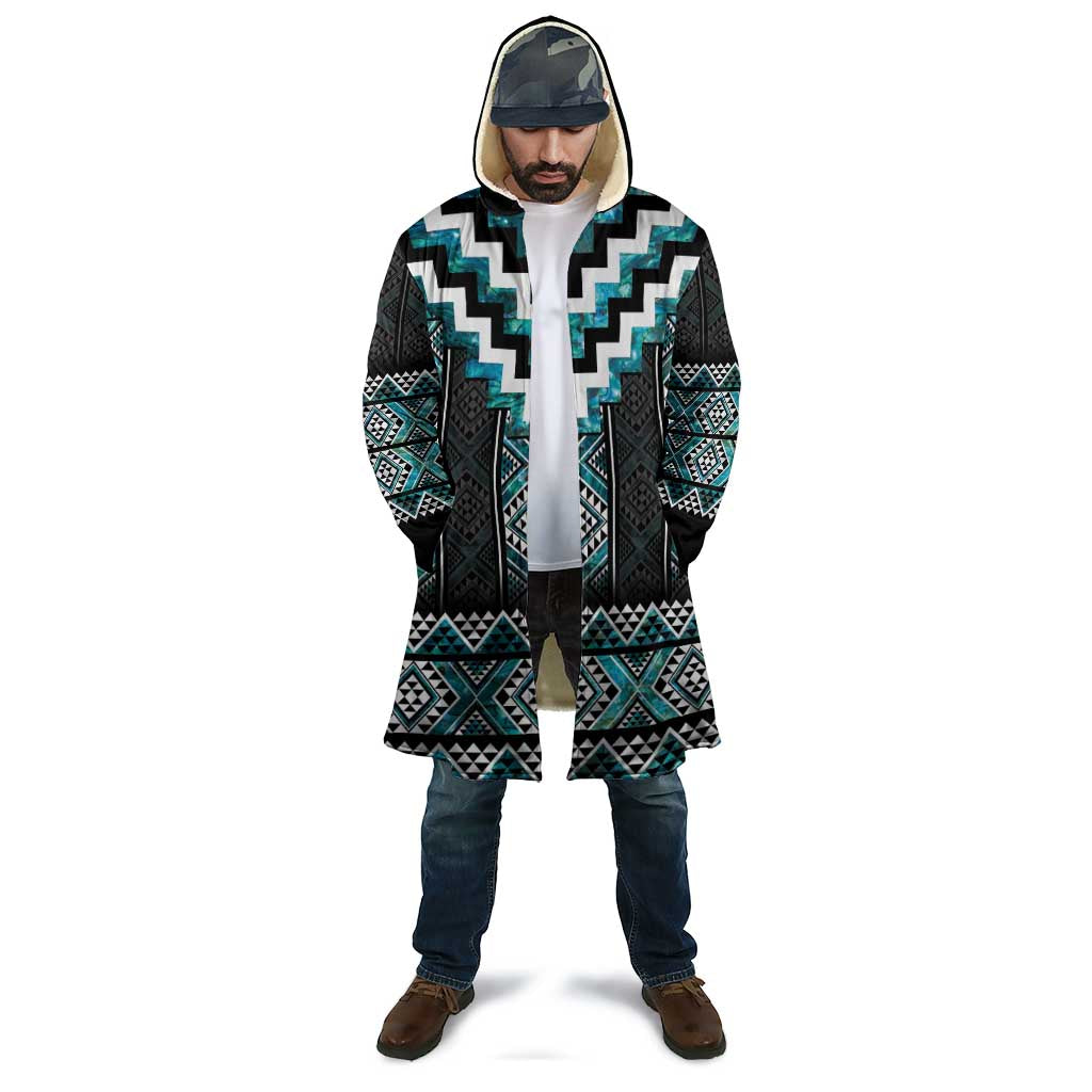Paua Shell Taniko Pattern Aotearoa Cloak Niho Taniwha Mix Poutama - Aussie Hoodie
