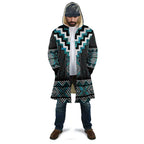 Paua Shell Taniko Pattern Aotearoa Cloak Niho Taniwha Mix Poutama - Aussie Hoodie