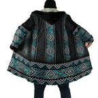 Paua Shell Taniko Pattern Aotearoa Cloak Niho Taniwha Mix Poutama - Aussie Hoodie
