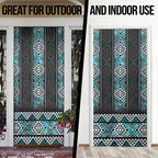 Paua Shell Taniko Pattern Aotearoa Door Cover Niho Taniwha Mix Poutama - Aussie Hoodie