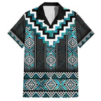 Paua Shell Taniko Pattern Aotearoa Hawaiian Shirt Niho Taniwha Mix Poutama