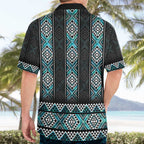 Paua Shell Taniko Pattern Aotearoa Hawaiian Shirt Niho Taniwha Mix Poutama