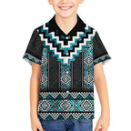 Paua Shell Taniko Pattern Aotearoa Hawaiian Shirt Niho Taniwha Mix Poutama