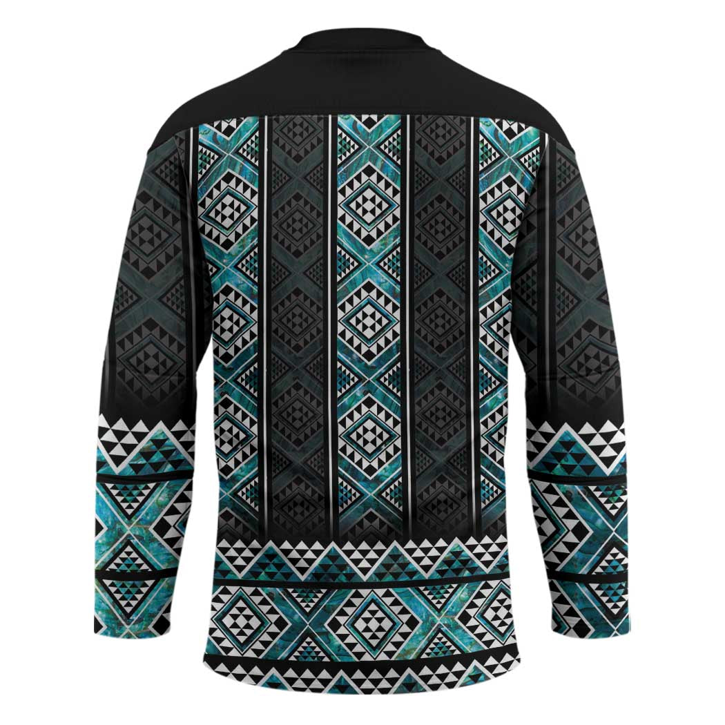 Paua Shell Taniko Pattern Aotearoa Hockey Jersey Niho Taniwha Mix Poutama - Aussie Hoodie