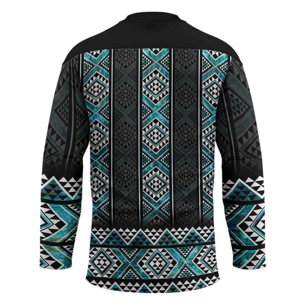 Paua Shell Taniko Pattern Aotearoa Hockey Jersey Niho Taniwha Mix Poutama - Aussie Hoodie
