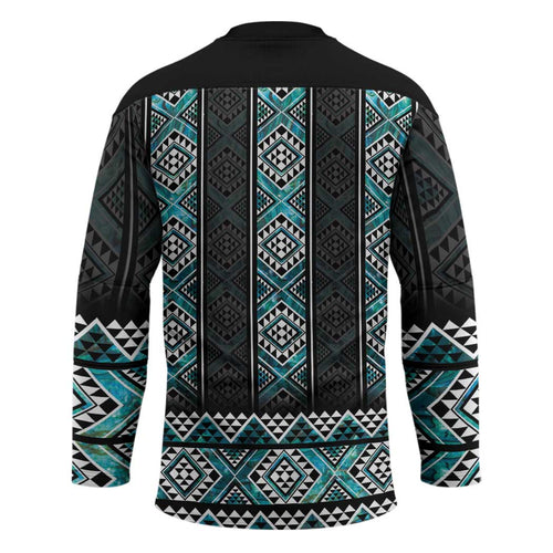 Paua Shell Taniko Pattern Aotearoa Hockey Jersey Niho Taniwha Mix Poutama - Aussie Hoodie