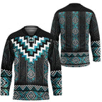 Paua Shell Taniko Pattern Aotearoa Hockey Jersey Niho Taniwha Mix Poutama - Aussie Hoodie