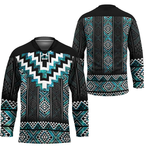 Paua Shell Taniko Pattern Aotearoa Hockey Jersey Niho Taniwha Mix Poutama - Aussie Hoodie