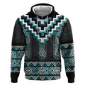Paua Shell Taniko Pattern Aotearoa Hoodie Niho Taniwha Mix Poutama