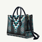 Paua Shell Taniko Pattern Aotearoa Leather Bag Niho Taniwha Mix Poutama - Aussie Hoodie