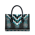 Paua Shell Taniko Pattern Aotearoa Leather Bag Niho Taniwha Mix Poutama - Aussie Hoodie