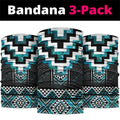 Paua Shell Taniko Pattern Aotearoa Neck Gaiter Niho Taniwha Mix Poutama - Aussie Hoodie