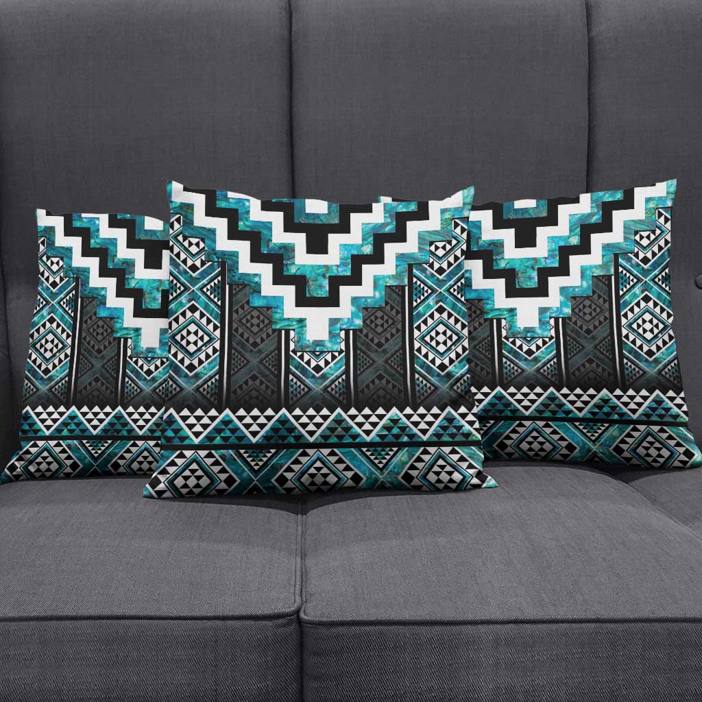 Paua Shell Taniko Pattern Aotearoa Pillow Cover Niho Taniwha Mix Poutama - Aussie Hoodie