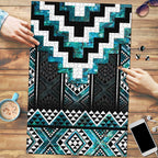 Paua Shell Taniko Pattern Aotearoa Puzzle Niho Taniwha Mix Poutama - Aussie Hoodie